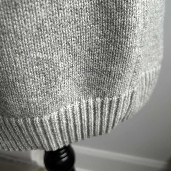 Gap Extra-Fine Merino Wool Color Stripe Sweater Dress Heather Grey – US M - Picture 5 of 11